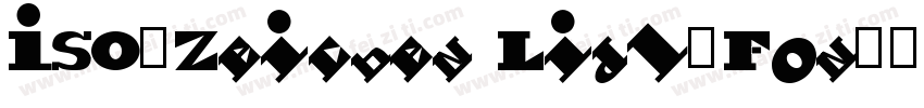 ISO-Zeichen Lidl-Fon字体转换